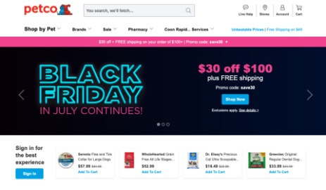 Petco Black Friday in July Sale Path to Purchase Institute